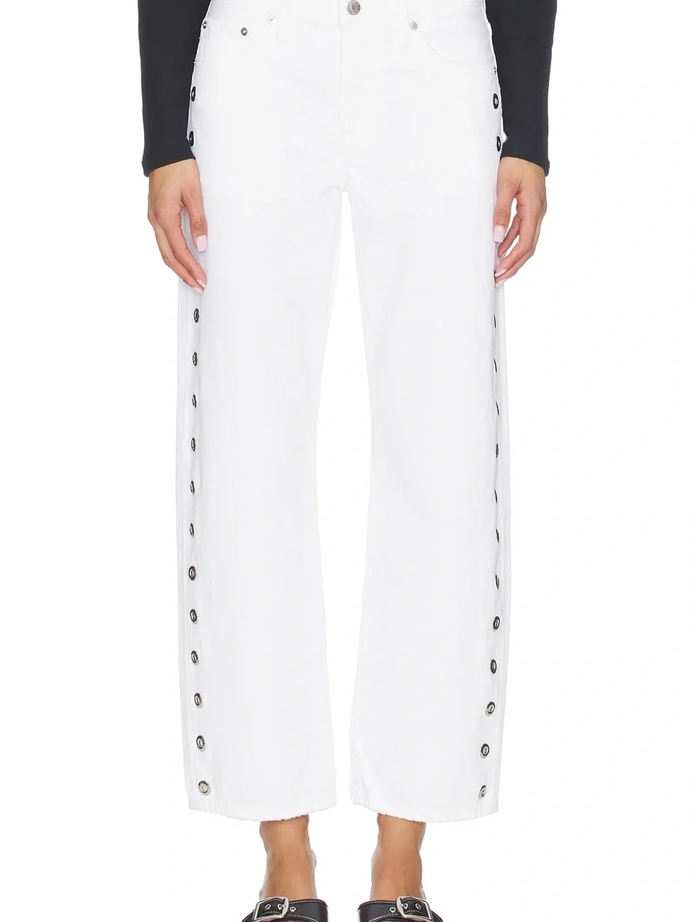 Pistola Lexi Mid Rise Bowed Jeans